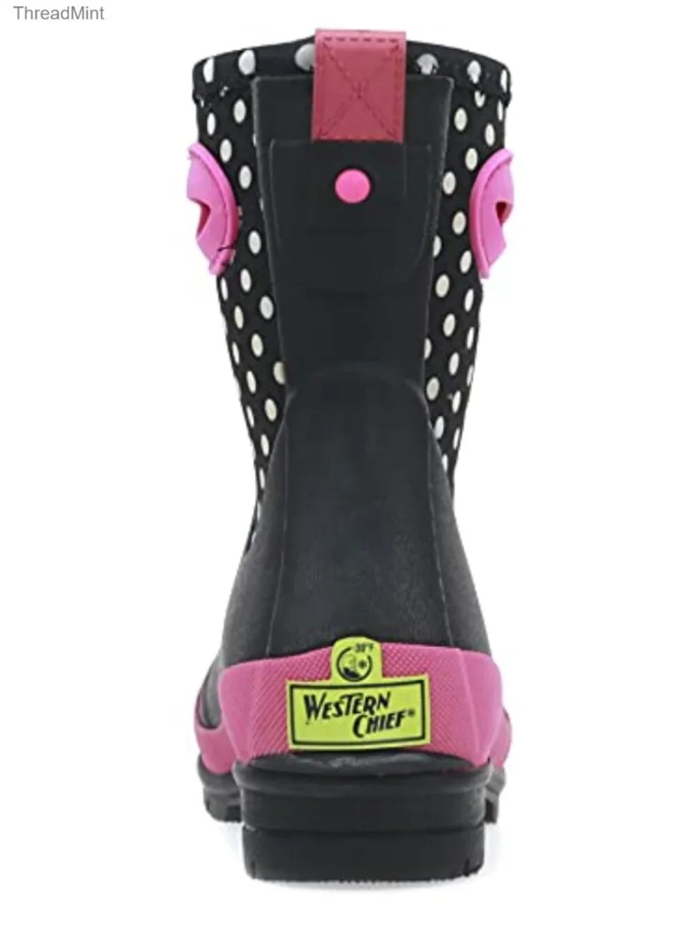 Waterproof Neoprene Snow Boots with Fleece Lining, Pull-On Handles